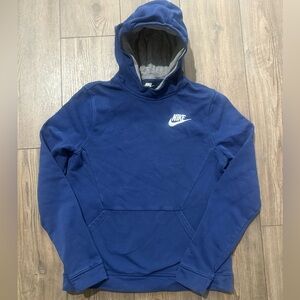 Nike Youth Pullover Hoodie – Blue w/ Gray Lining – Size XL (Youth)